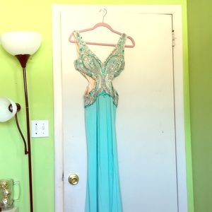 Prom dress mint blue
